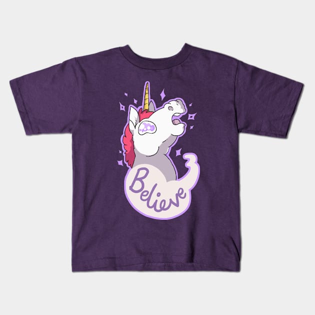 Believe Kids T-Shirt by goccart